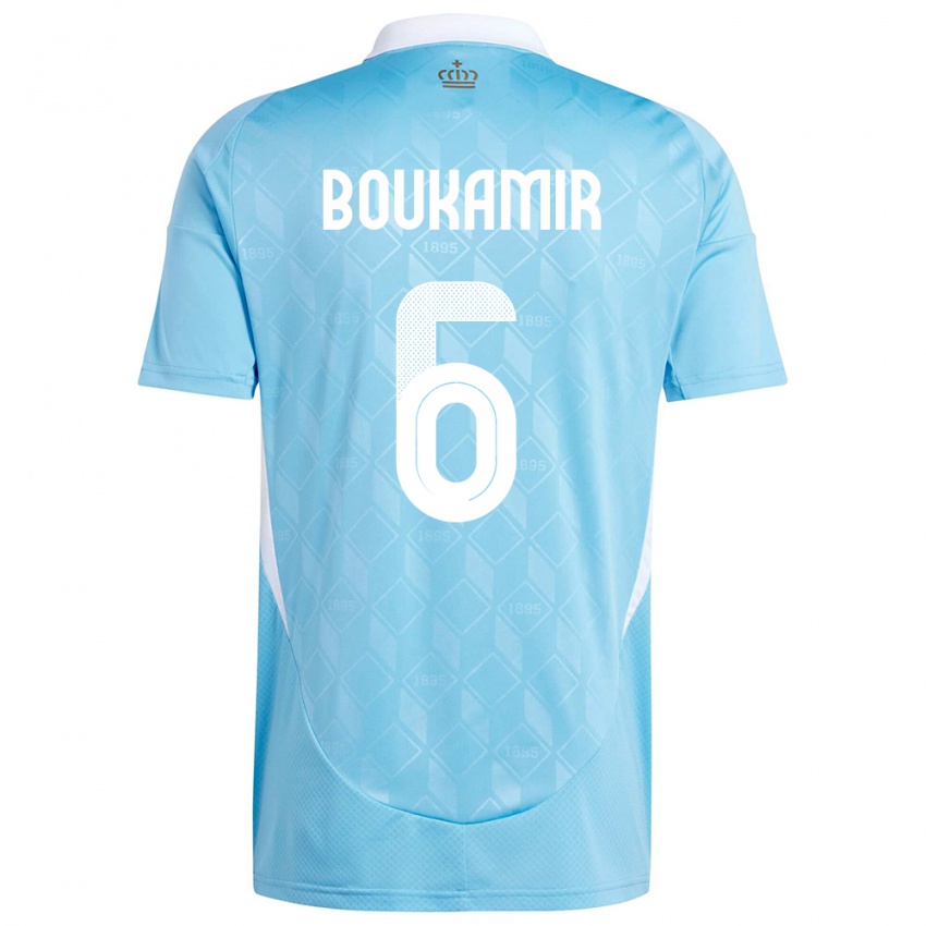 Kinderen België Mehdi Boukamir #6 Blauw Uitshirt Uittenue 24-26 T-Shirt