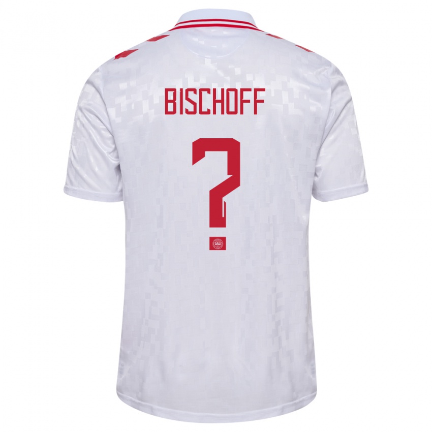 Kinderen Denemarken Clement Bischoff #0 Wit Uitshirt Uittenue 24-26 T-Shirt