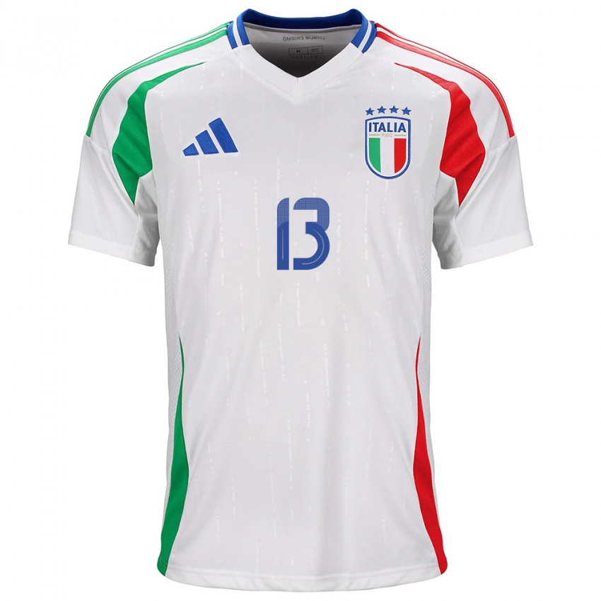 Kinderen Italië Christian Corradi #13 Wit Uitshirt Uittenue 24-26 T-Shirt