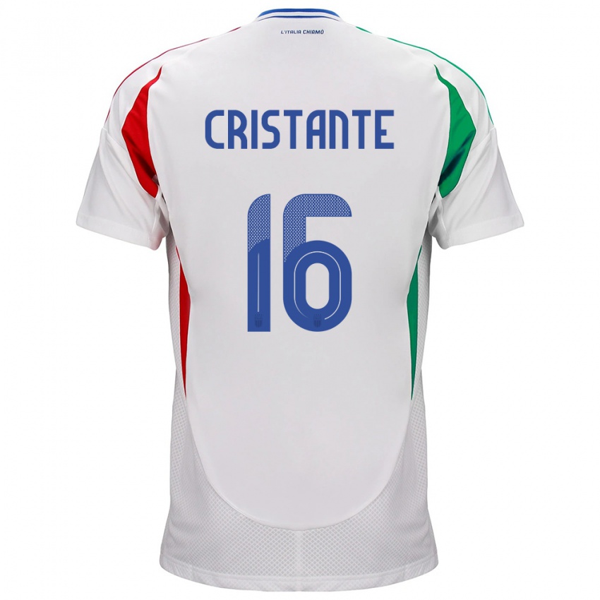 Kinderen Italië Bryan Cristante #16 Wit Uitshirt Uittenue 24-26 T-Shirt