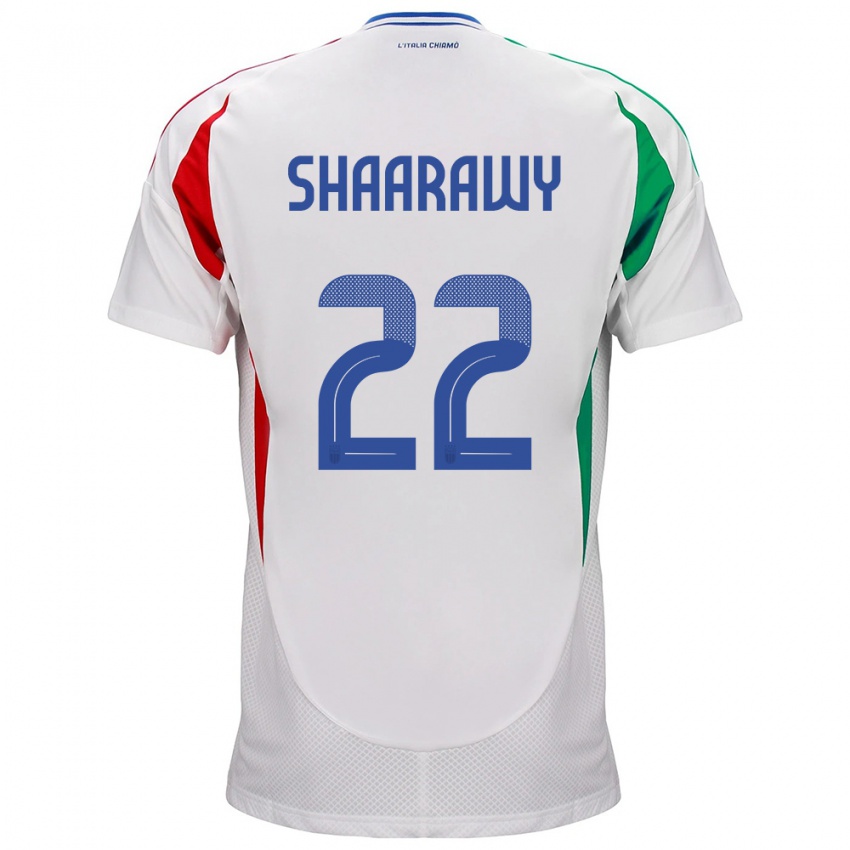 Kinderen Italië Stephan El Shaarawy #22 Wit Uitshirt Uittenue 24-26 T-Shirt