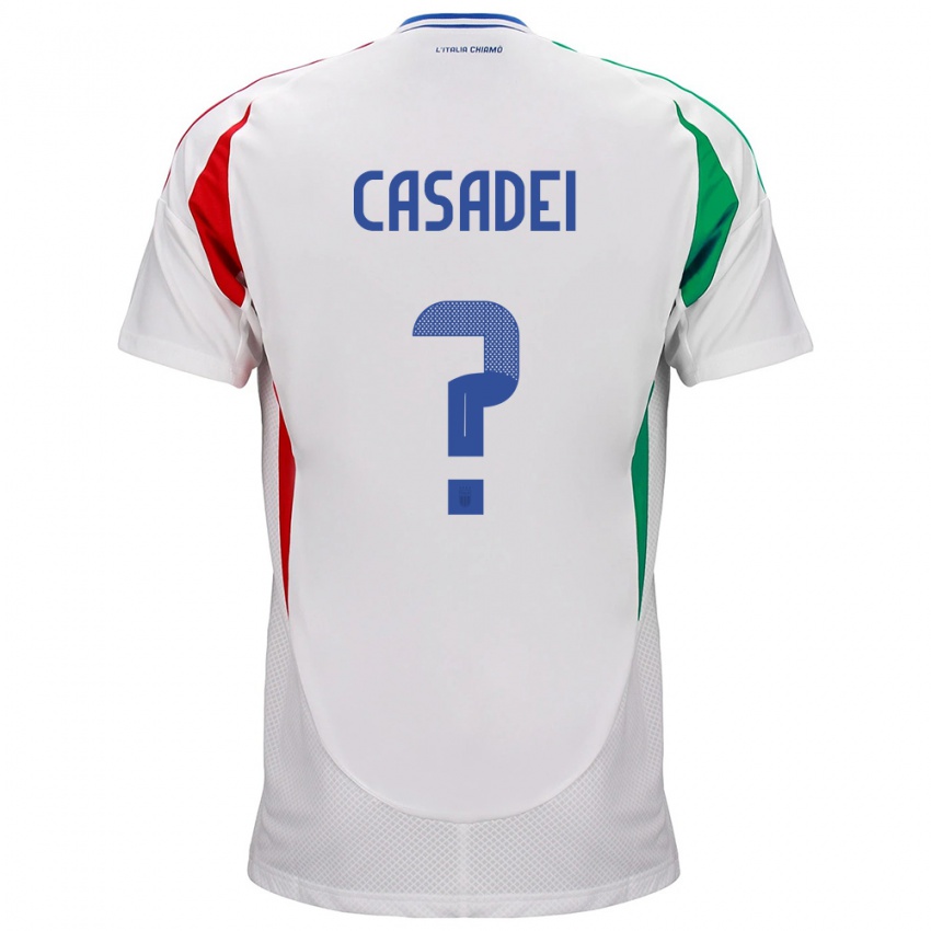 Kinderen Italië Cesare Casadei #0 Wit Uitshirt Uittenue 24-26 T-Shirt