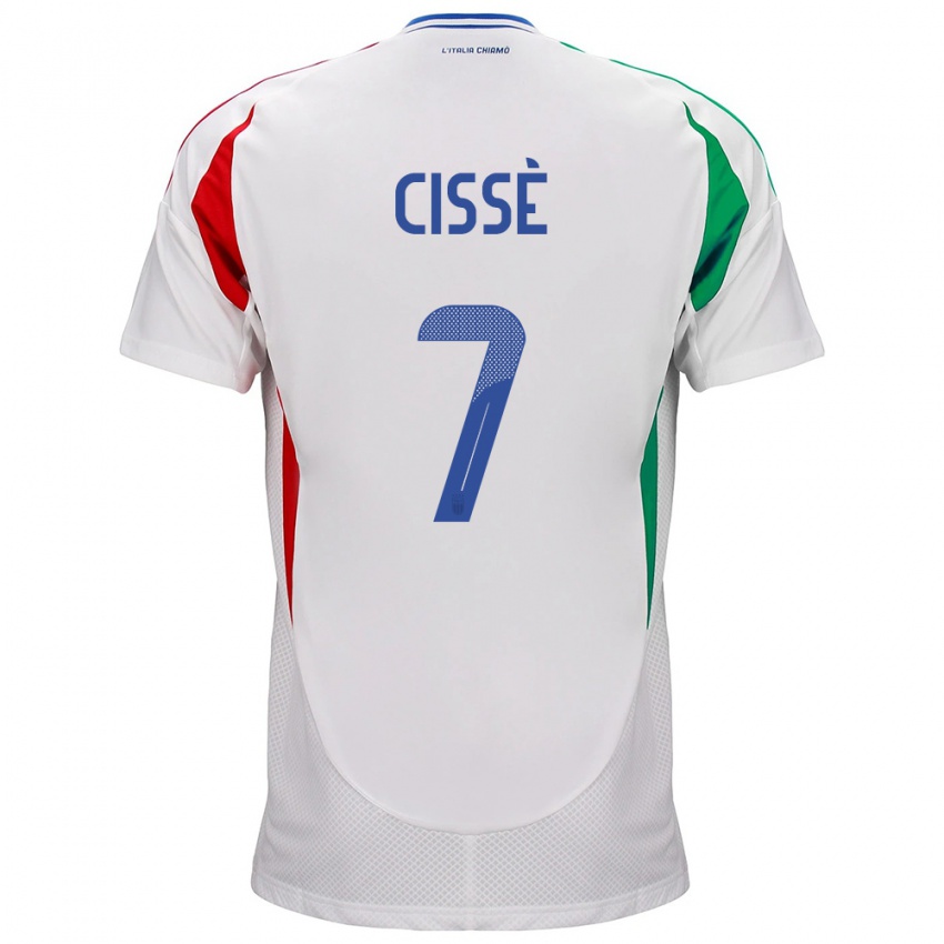 Kinderen Italië Alphadjo Cissè #7 Wit Uitshirt Uittenue 24-26 T-Shirt