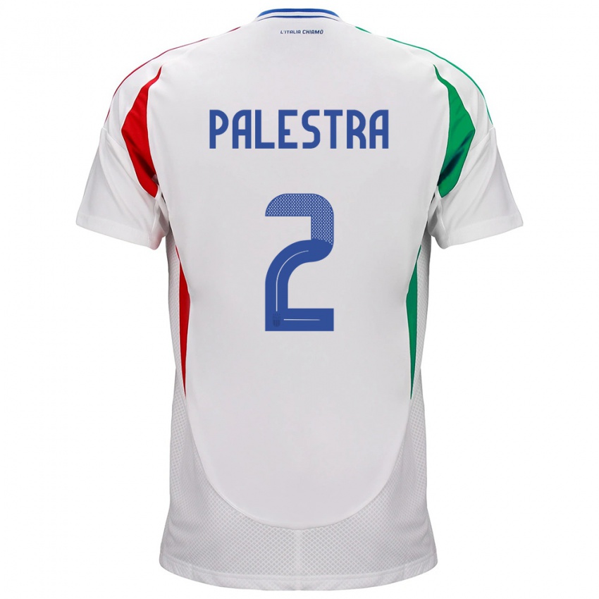 Kinderen Italië Marco Palestra #2 Wit Uitshirt Uittenue 24-26 T-Shirt