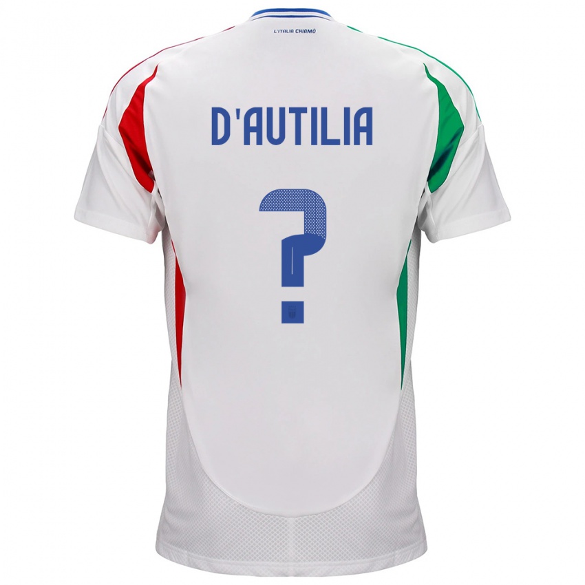 Kinderen Italië Renato Widmer D’autilia #0 Wit Uitshirt Uittenue 24-26 T-Shirt