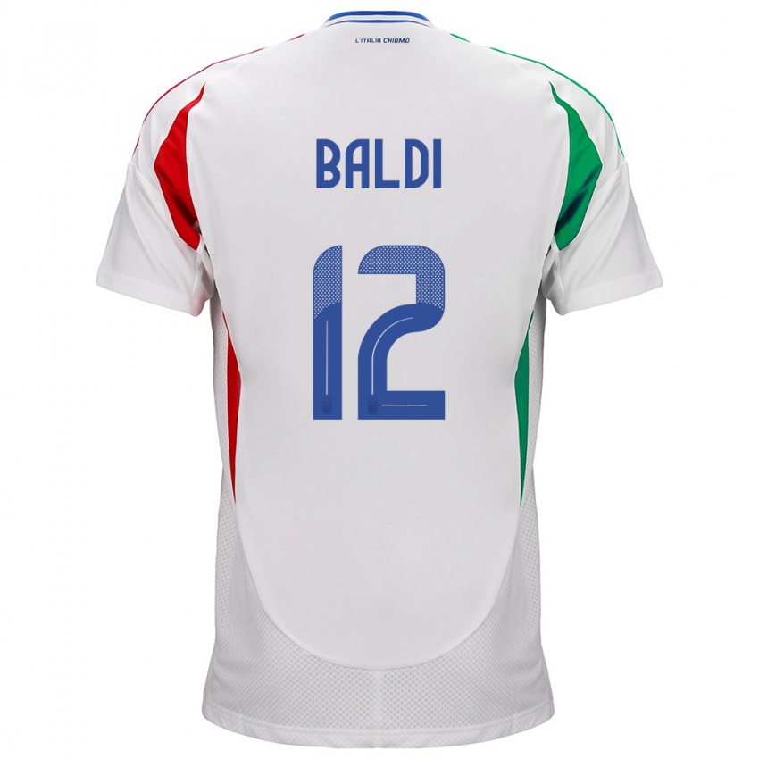 Kinderen Italië Rachele Baldi #12 Wit Uitshirt Uittenue 24-26 T-Shirt