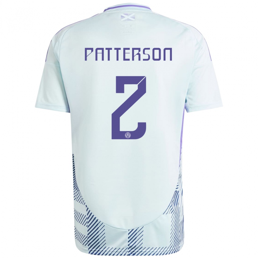 Kinderen Schotland Nathan Patterson #2 Licht Mintblauw Uitshirt Uittenue 24-26 T-Shirt