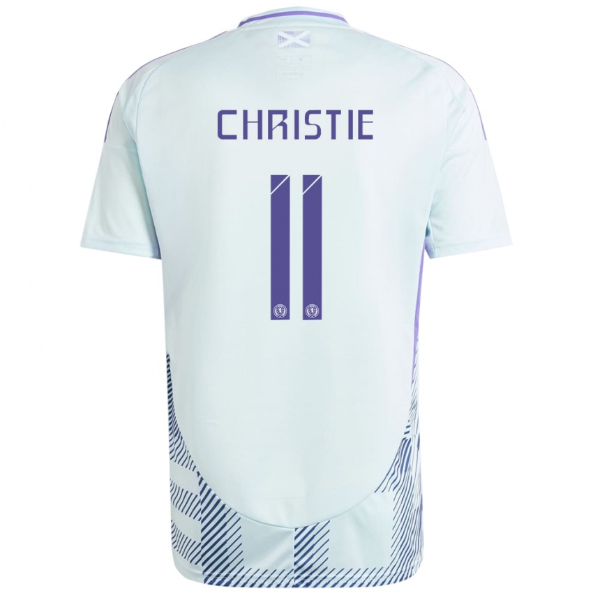 Kinderen Schotland Ryan Christie #11 Licht Mintblauw Uitshirt Uittenue 24-26 T-Shirt