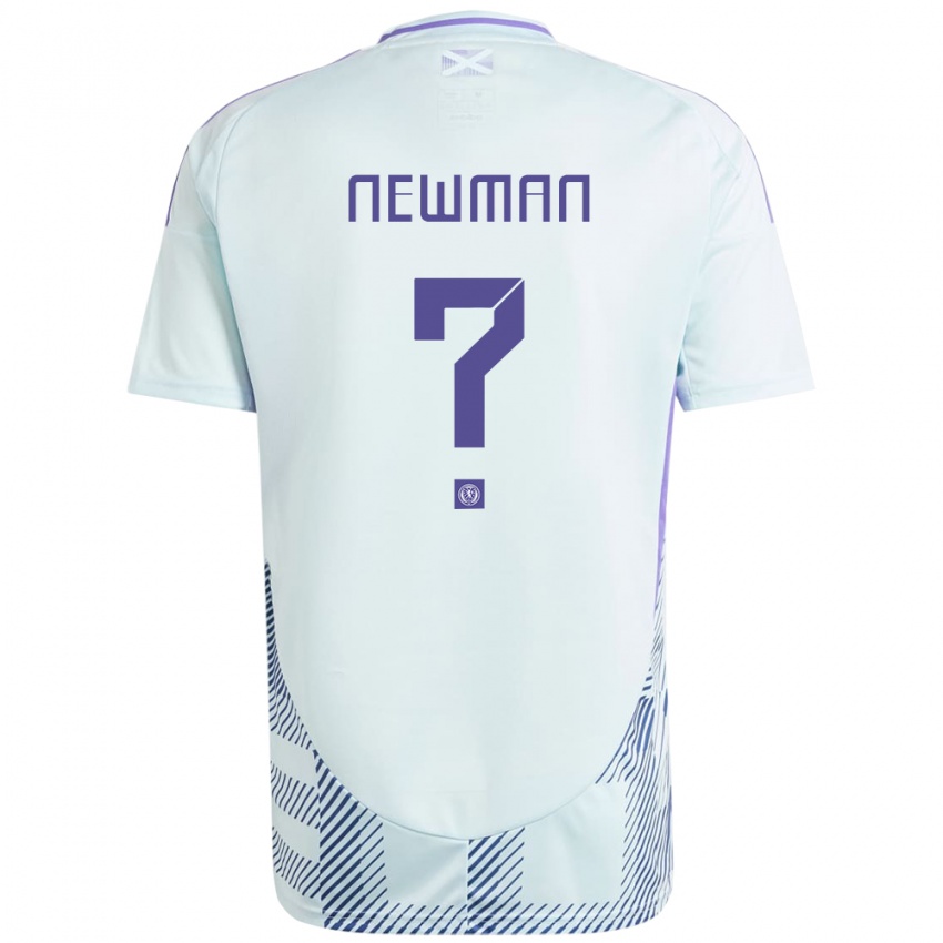 Kinderen Schotland Jack Newman #0 Licht Mintblauw Uitshirt Uittenue 24-26 T-Shirt