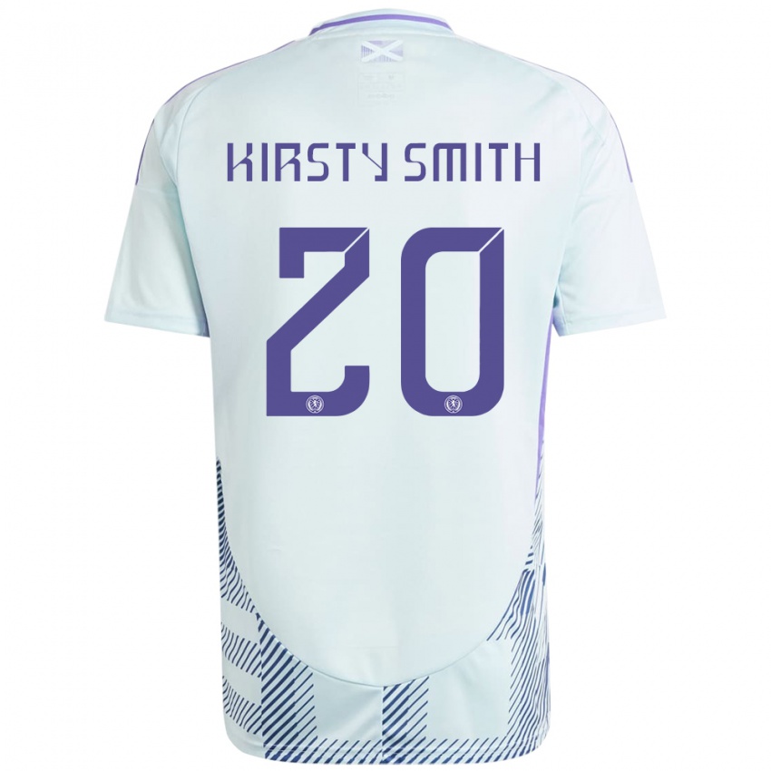 Kinderen Schotland Kirsty Smith #20 Licht Mintblauw Uitshirt Uittenue 24-26 T-Shirt