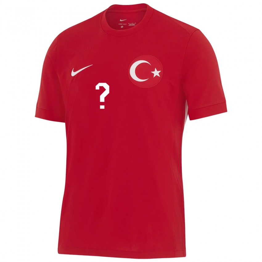 Kinderen Turkije Efe Arda Koyuncu #0 Rood Uitshirt Uittenue 24-26 T-Shirt