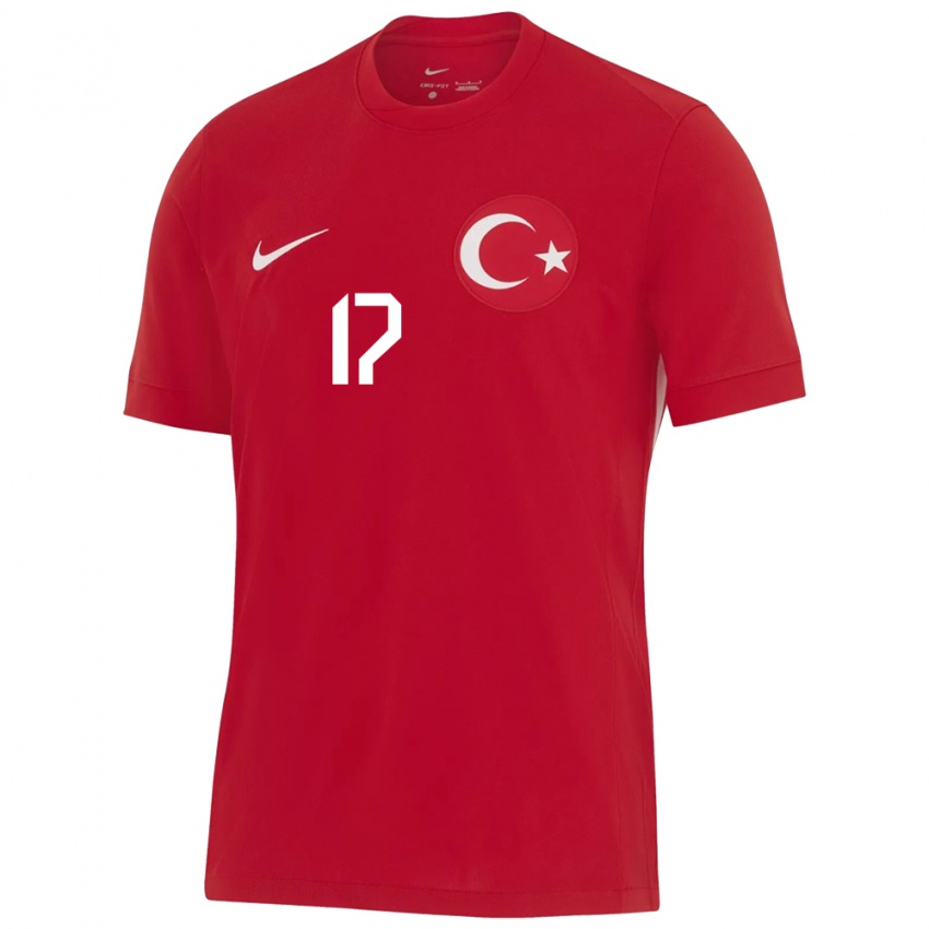 Kinderen Turkije Abdurrahman Bayram #17 Rood Uitshirt Uittenue 24-26 T-Shirt