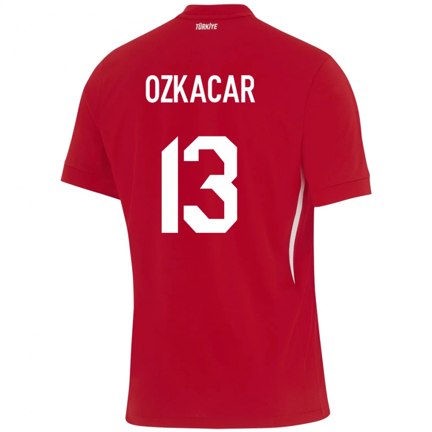 Kinderen Turkije Cenk Özkacar #13 Rood Uitshirt Uittenue 24-26 T-Shirt