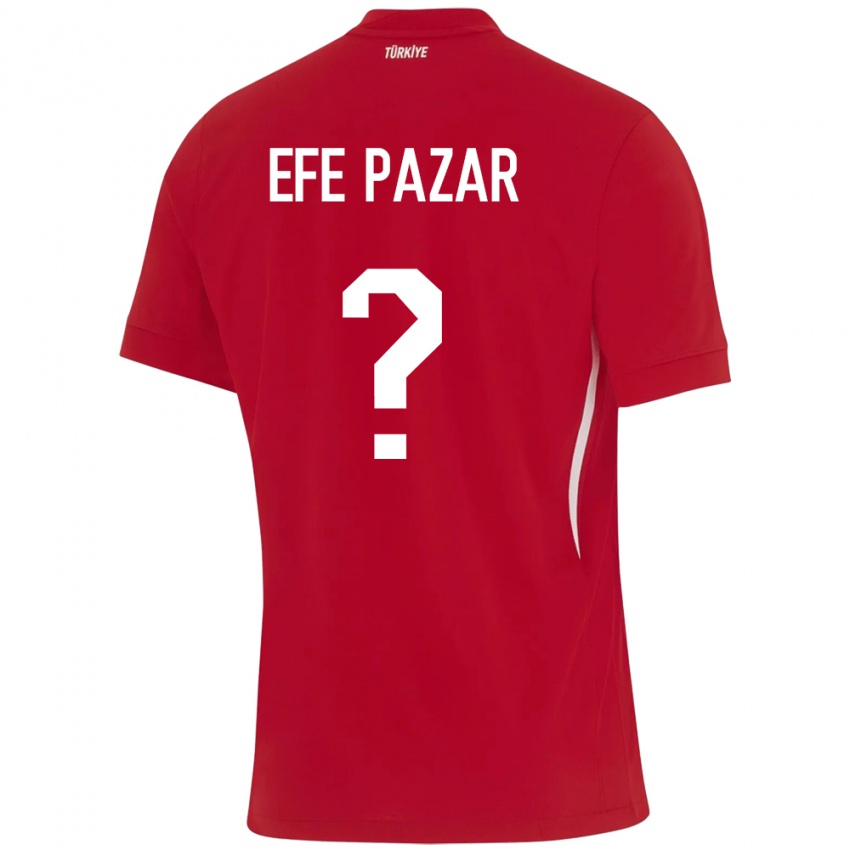 Kinderen Turkije Alper Efe Pazar #0 Rood Uitshirt Uittenue 24-26 T-Shirt