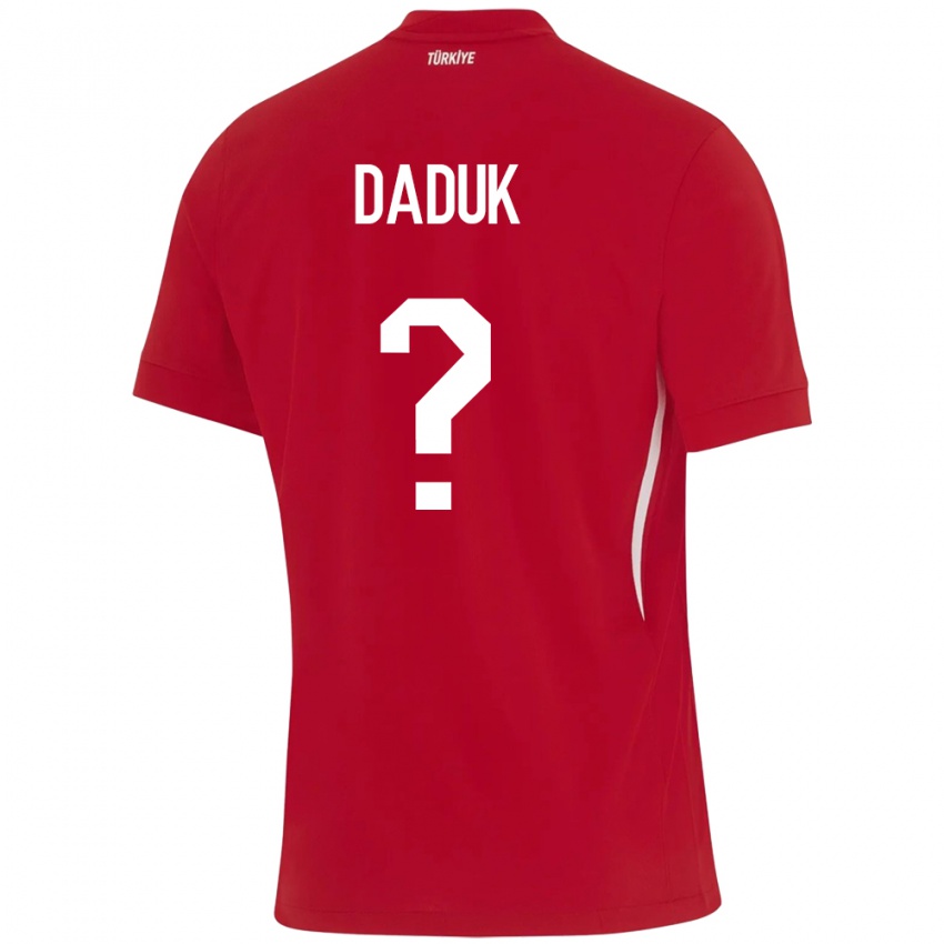 Kinderen Turkije Emir Dadük #0 Rood Uitshirt Uittenue 24-26 T-Shirt