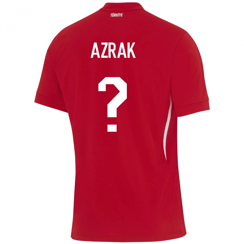 Kinderen Turkije Yunus Azrak #0 Rood Uitshirt Uittenue 24-26 T-Shirt