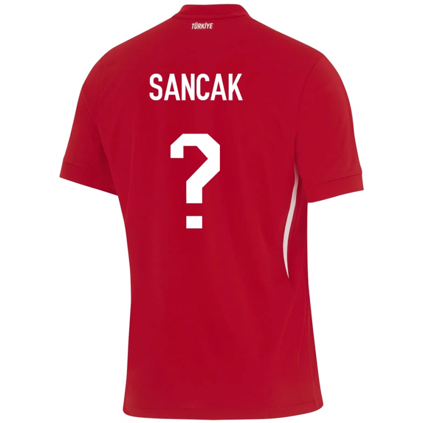 Kinderen Turkije Tolga Sancak #0 Rood Uitshirt Uittenue 24-26 T-Shirt