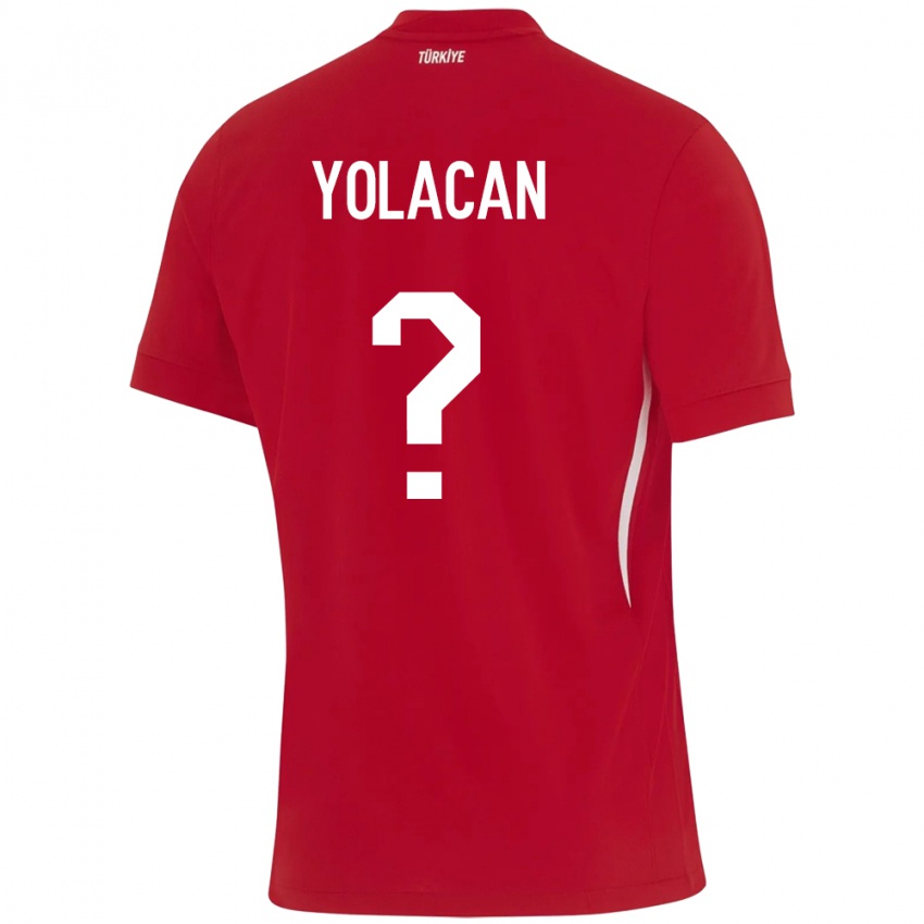 Kinderen Turkije Baran Yolaçan #0 Rood Uitshirt Uittenue 24-26 T-Shirt