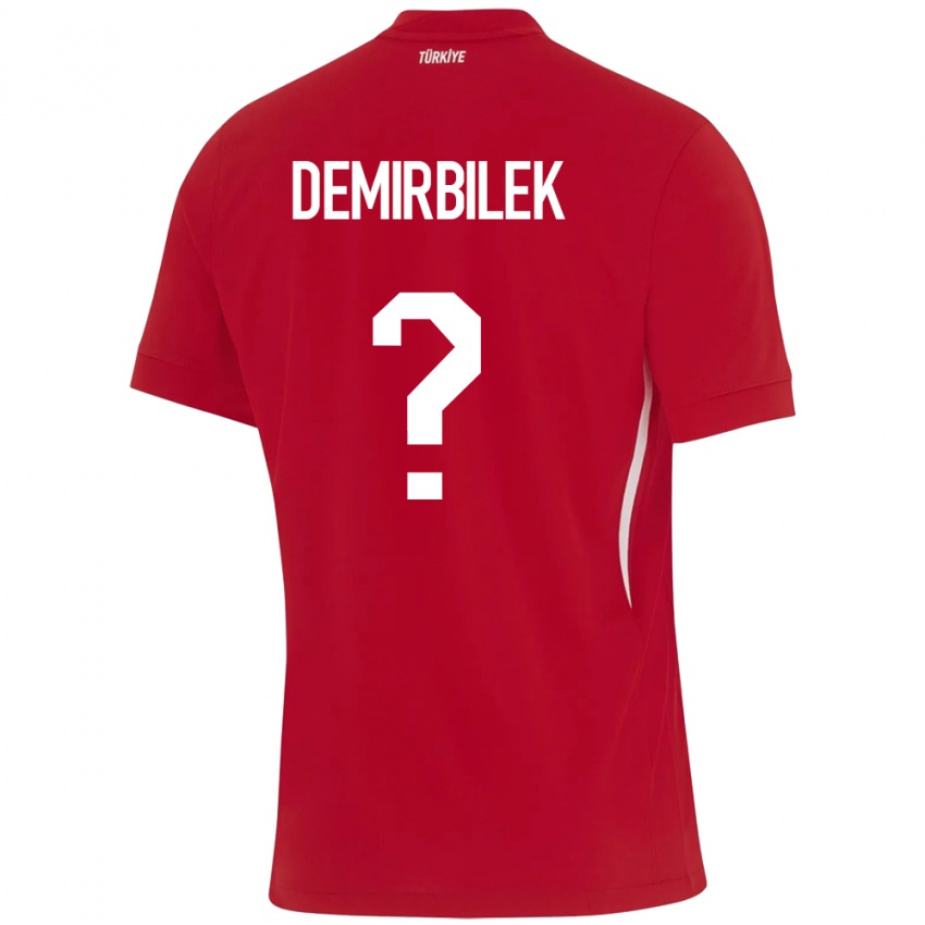 Kinderen Turkije Ali Demirbilek #0 Rood Uitshirt Uittenue 24-26 T-Shirt