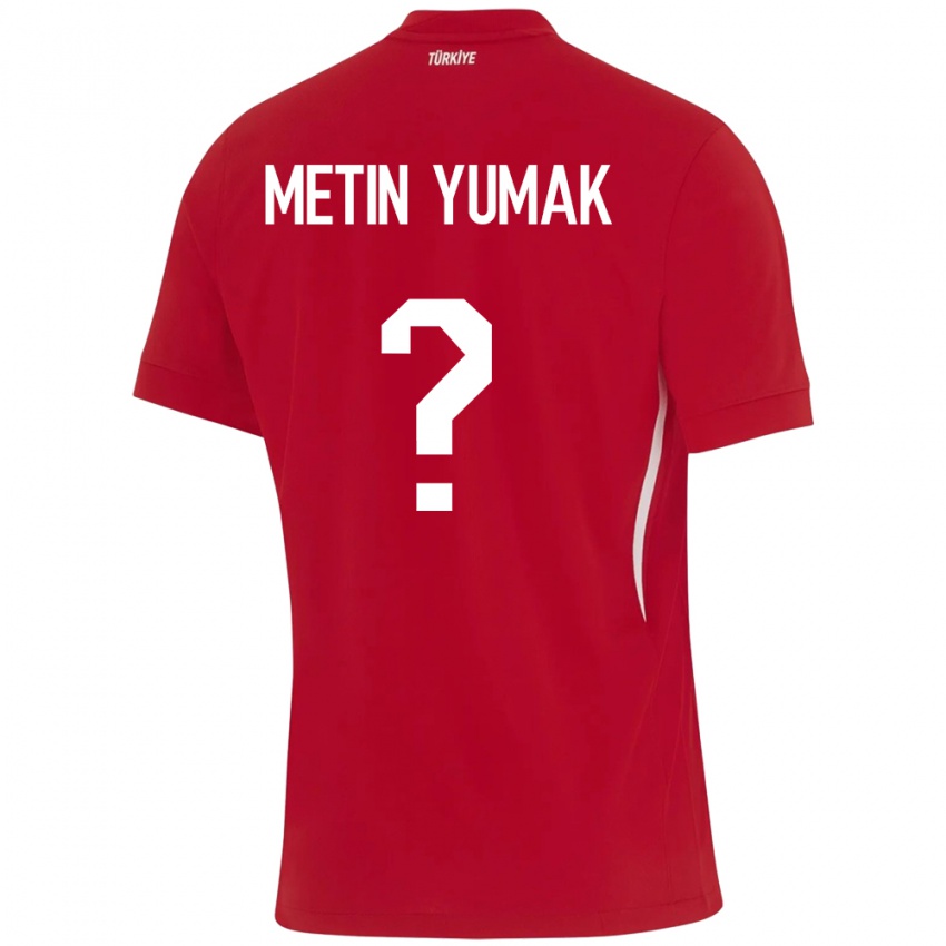 Kinderen Turkije Yiğit Metin Yumak #0 Rood Uitshirt Uittenue 24-26 T-Shirt