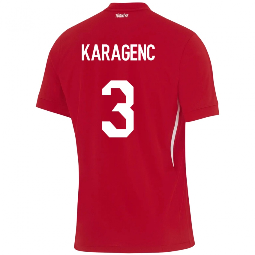 Kinderen Turkije Didem Karagenç #3 Rood Uitshirt Uittenue 24-26 T-Shirt