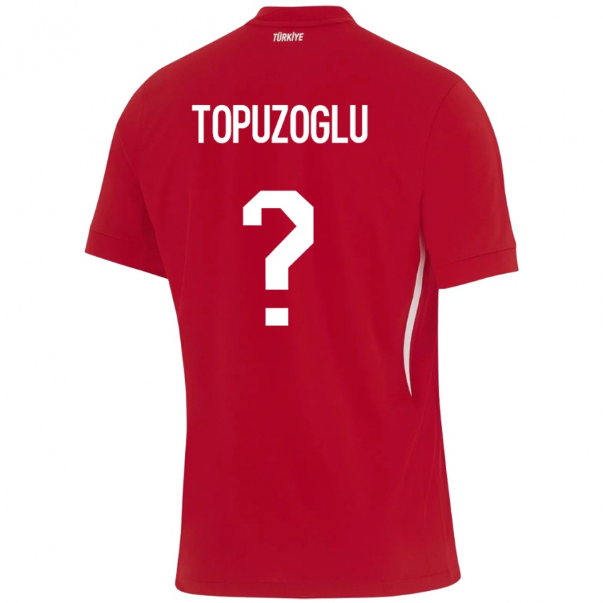 Kinderen Turkije Berna Topuzoğlu #0 Rood Uitshirt Uittenue 24-26 T-Shirt