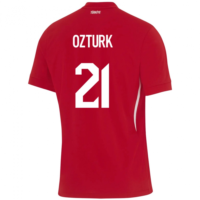 Kinderen Turkije Melike Öztürk #21 Rood Uitshirt Uittenue 24-26 T-Shirt