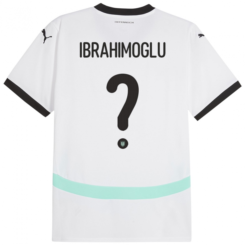 Kinderen Oostenrijk Mücahit Ibrahimoglu #0 Wit Uitshirt Uittenue 24-26 T-Shirt