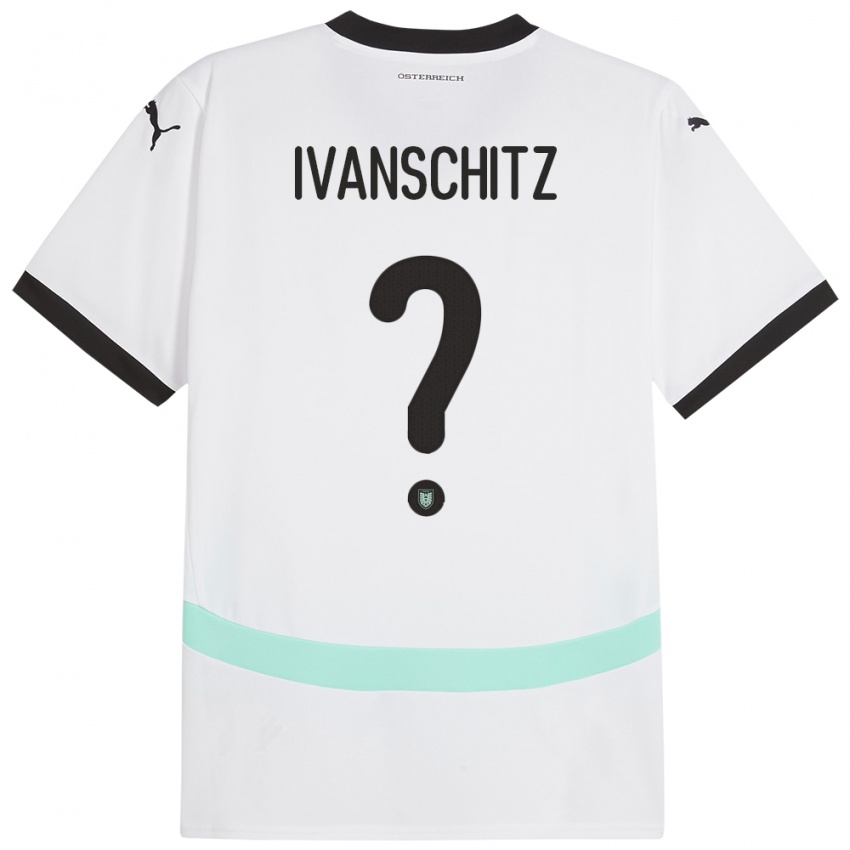 Kinderen Oostenrijk Ilia Ivanschitz #0 Wit Uitshirt Uittenue 24-26 T-Shirt