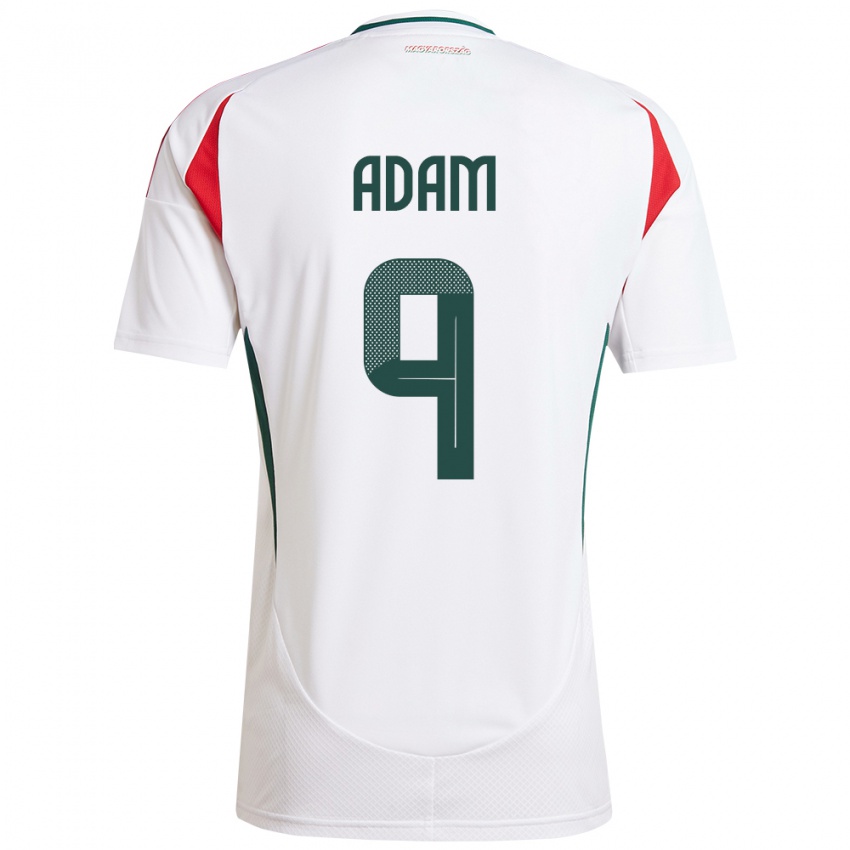 Kinderen Hongarije Martin Ádám #9 Wit Uitshirt Uittenue 24-26 T-Shirt