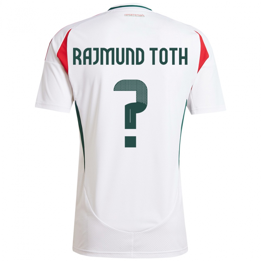 Kinderen Hongarije Rajmund Tóth #0 Wit Uitshirt Uittenue 24-26 T-Shirt