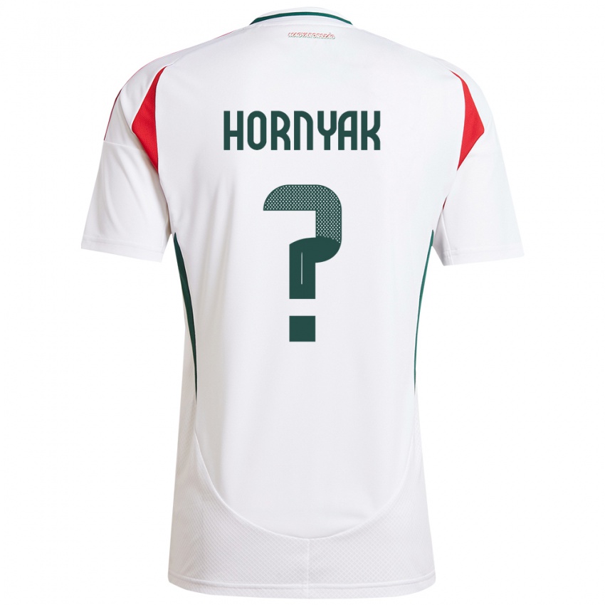 Kinderen Hongarije Csaba Hornyák #0 Wit Uitshirt Uittenue 24-26 T-Shirt