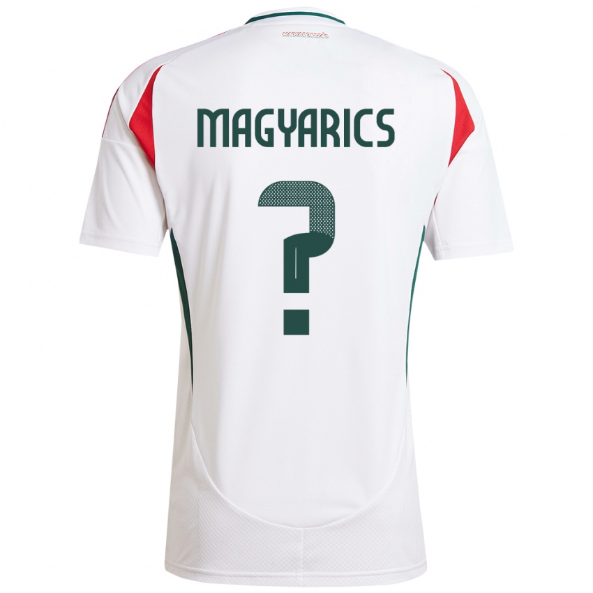 Kinderen Hongarije Erik Magyarics #0 Wit Uitshirt Uittenue 24-26 T-Shirt