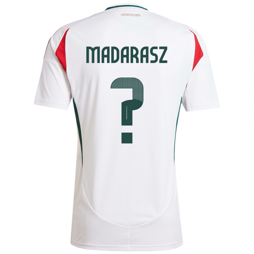 Kinderen Hongarije Ádám Madarász #0 Wit Uitshirt Uittenue 24-26 T-Shirt