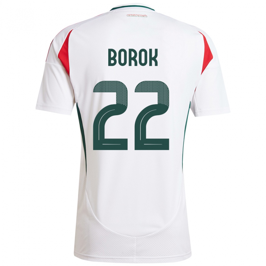 Kinderen Hongarije Dorina Borók #22 Wit Uitshirt Uittenue 24-26 T-Shirt