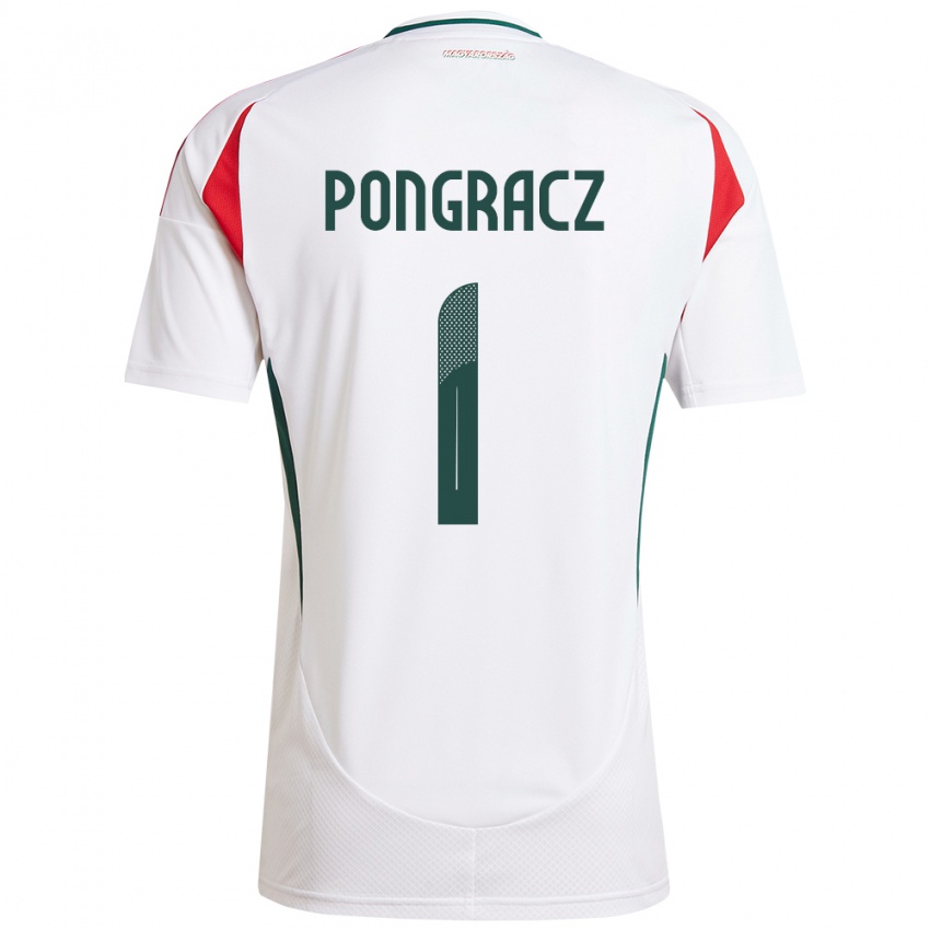 Kinderen Hongarije Agness Pongracz #1 Wit Uitshirt Uittenue 24-26 T-Shirt