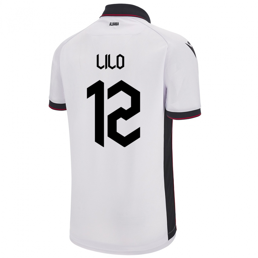 Kinderen Albanië Klidman Lilo #12 Wit Uitshirt Uittenue 24-26 T-Shirt