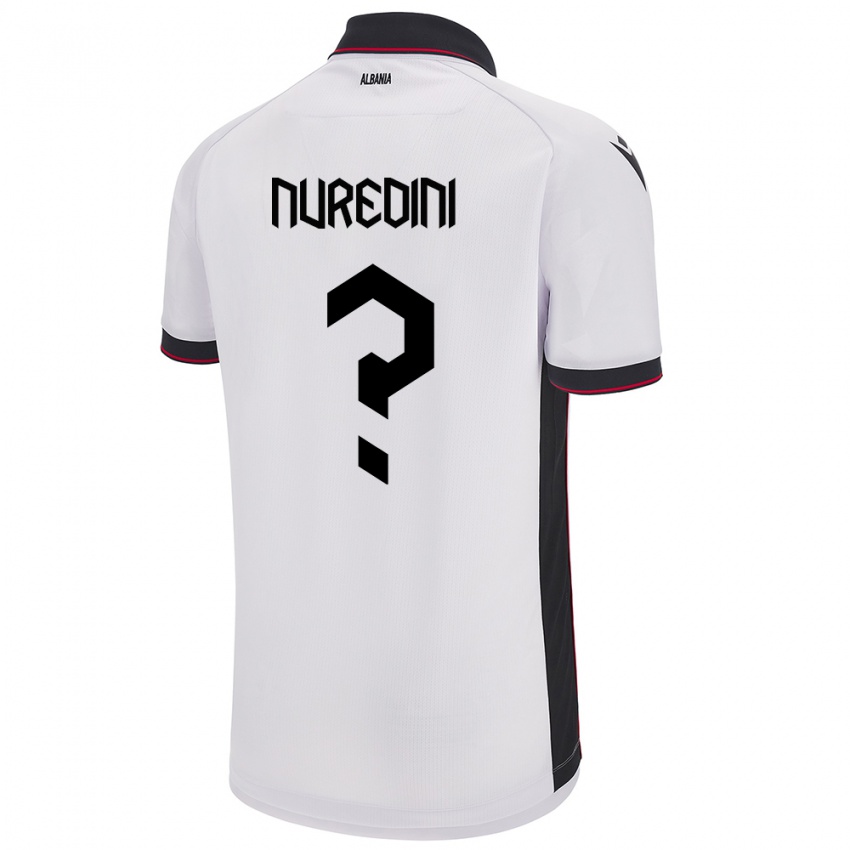 Kinderen Albanië Ardit Nuredini #0 Wit Uitshirt Uittenue 24-26 T-Shirt