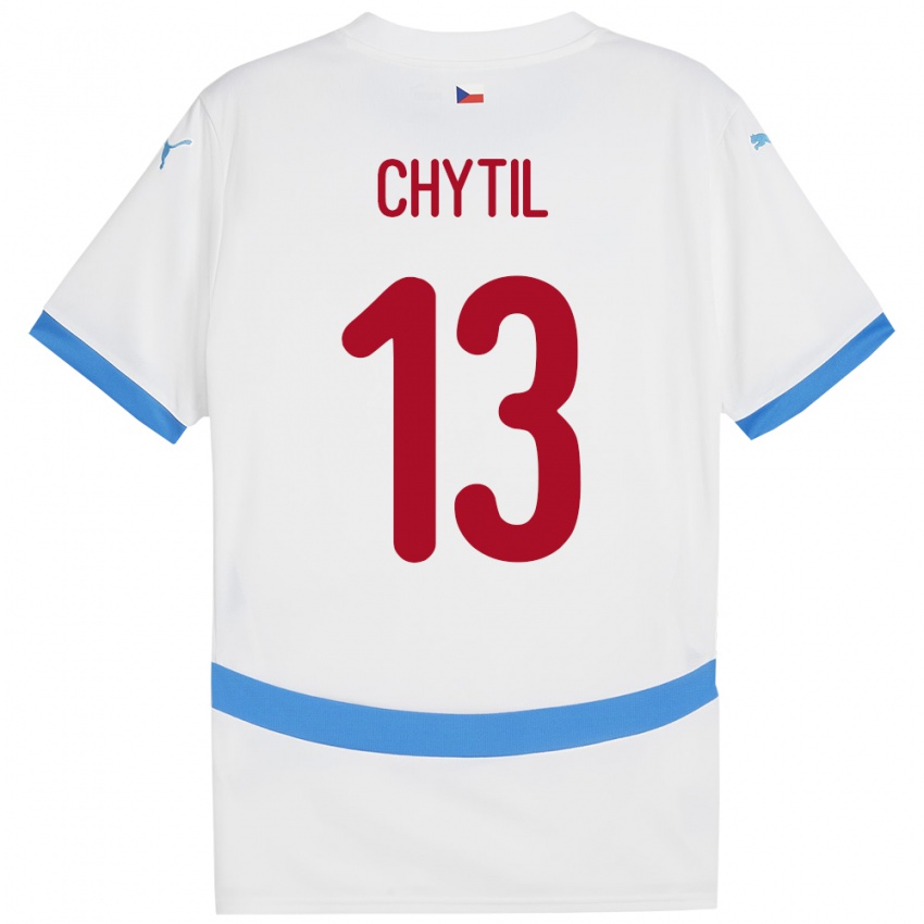 Kinderen Tsjechië Mojmir Chytil #13 Wit Uitshirt Uittenue 24-26 T-Shirt