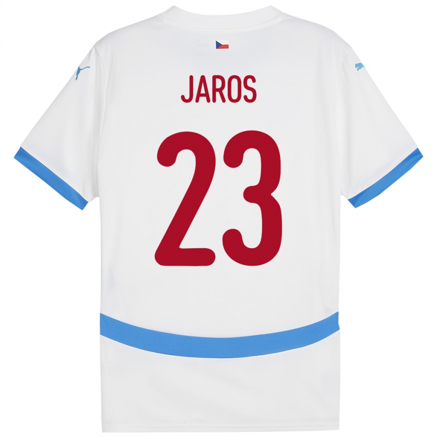 Kinderen Tsjechië Vitezslav Jaros #23 Wit Uitshirt Uittenue 24-26 T-Shirt