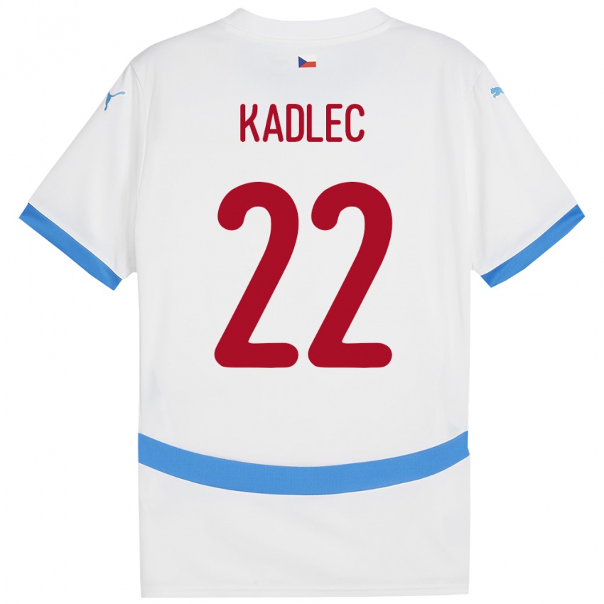 Kinderen Tsjechië Adam Kadlec #22 Wit Uitshirt Uittenue 24-26 T-Shirt