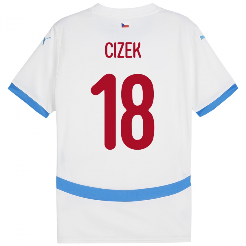 Kinderen Tsjechië Krystof Cizek #18 Wit Uitshirt Uittenue 24-26 T-Shirt