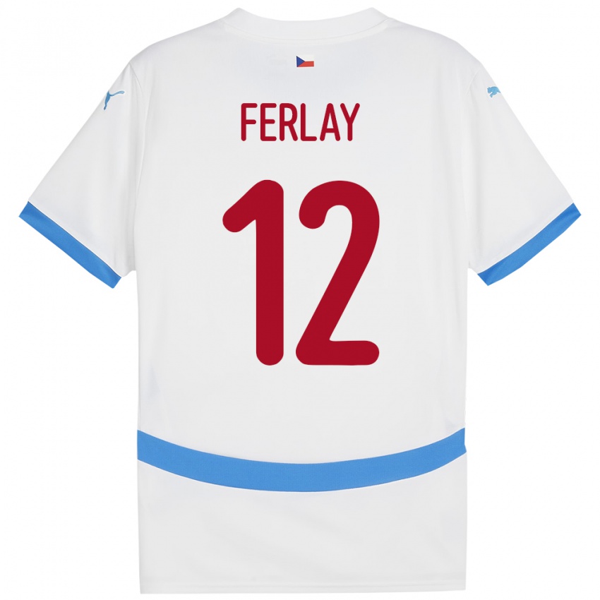 Kinderen Tsjechië Ruben Ferlay #12 Wit Uitshirt Uittenue 24-26 T-Shirt