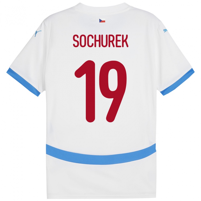 Kinderen Tsjechië Hugo Sochurek #19 Wit Uitshirt Uittenue 24-26 T-Shirt