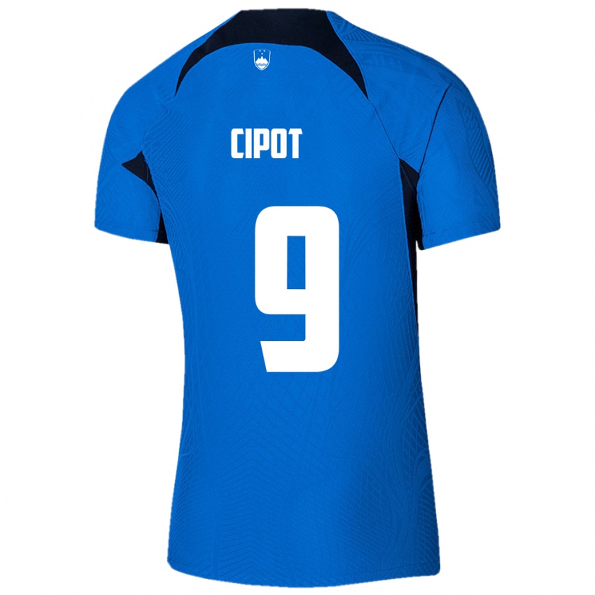 Kinderen Slovenië Tio Cipot #9 Blauw Uitshirt Uittenue 24-26 T-Shirt