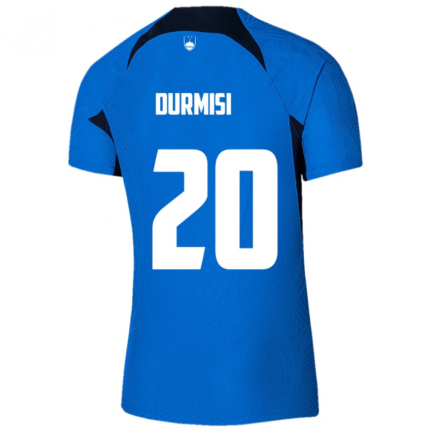 Kinderen Slovenië Arman Durmisi #20 Blauw Uitshirt Uittenue 24-26 T-Shirt