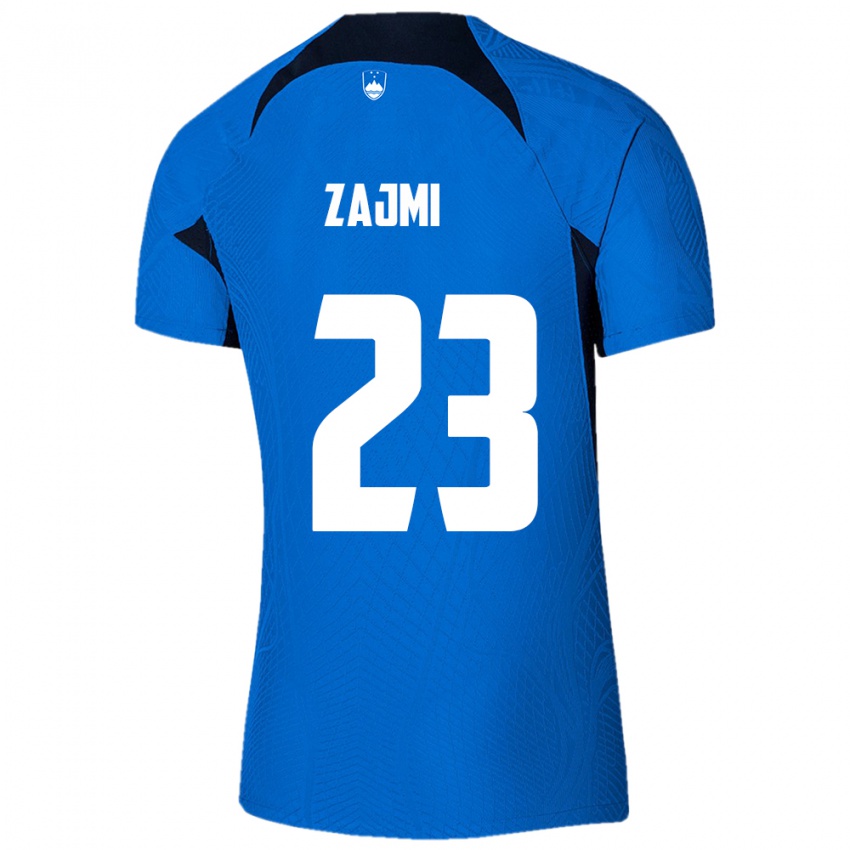 Kinderen Slovenië Luana Zajmi #23 Blauw Uitshirt Uittenue 24-26 T-Shirt