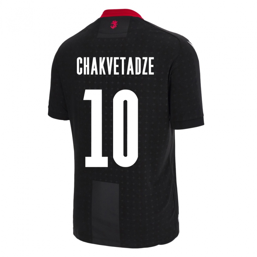 Kinderen Georgia Giorgi Chakvetadze #10 Zwart Uitshirt Uittenue 24-26 T-Shirt