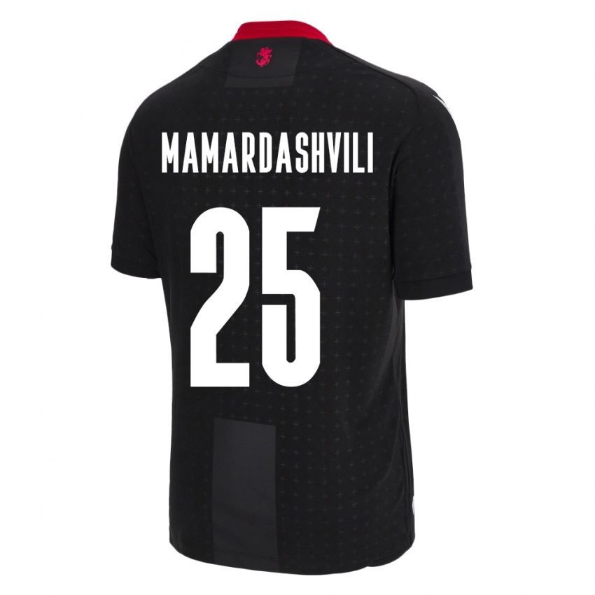 Kinderen Georgia Giorgi Mamardashvili #25 Zwart Uitshirt Uittenue 24-26 T-Shirt