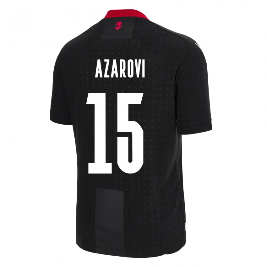 Kinderen Georgia Irakli Azarovi #15 Zwart Uitshirt Uittenue 24-26 T-Shirt